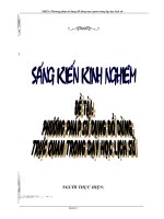 SÁNG KIẾN KINH NGHIỆM LICH SU