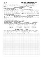 Đề - Đáp án Lịch sử&ĐL lớp 4- CK II 09-10