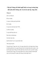 Cấp lại Chứng chỉ hành nghề luật sư trong trường hợp đã bị thu hồi Chứng chỉ vì lý do là cán bộ, công chức docx