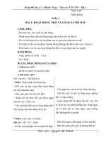 Giáo án Toán - Tiếng Việt lớp 3