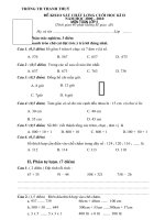 De KT Cuoi ki 2 Mon Toan L2,3,4