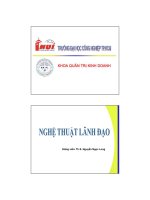 Quản trị kinh doanh - Lãnh đạo ra quyết định nhóm ppsx