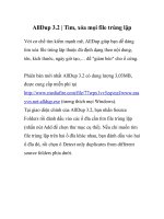 AllDup 3.2 | Tìm, xóa mọi file trùng lặp doc