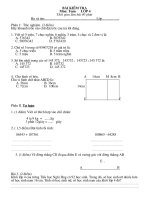 Đề KT toán 4 cuối năm
