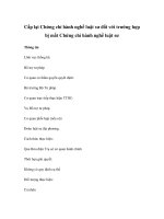 Cấp lại Chứng chỉ hành nghề luật sư đối với trường hợp bị mất Chứng chỉ hành nghề luật sư doc