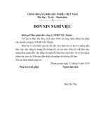 Đơn xin nghỉ việc