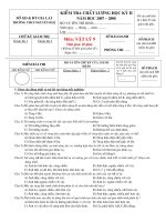 Kiem tra hoc ky II vat ly 9