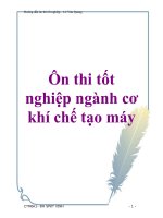 Ôn thi tốt nghiệp ngành cơ khí chế tạo máy pot