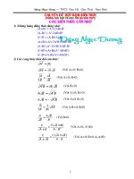 De cuong on tap mon toan thi vao lop 10 THPT RUT GON BT