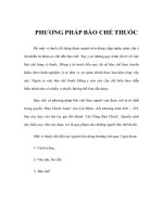 PHƯƠNG PHÁP BÀO CHẾ THUỐC ppsx