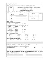 Đề thi lớp 2 - cuối năm