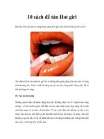 10 cách để tán Hot girl pptx