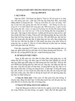 KẾ HOẠCH ĐỔI MỚI PHƯƠNG PHÁP DẠY-HỌC