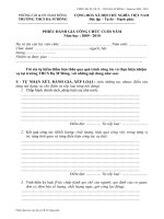 Mẫu phiếu đánh giá xếp loại CB CC cuối năm đối với CBQL - CNV