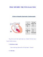 PHÁC ĐỒ ĐIỀU TRỊ TĂNG KALI MÁU ppt