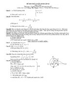 ĐỀ THI THƯ VÀO 10 CÓ ĐÁP ÁN