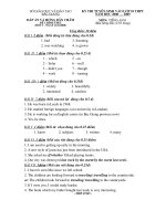 Đáp án chính thức đề TS 10 Bac giang