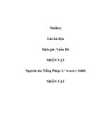 Lão hà tiện - Phần 13 doc