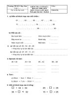 Đề + đáp án Toán CK2 lớp 1 (09-10)