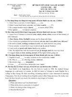 Đề Thi vào 10 chính thức BG- 2008