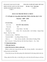 Báo các thành tích cá nhân năm học 09-10