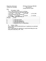 đề thi lịch sử học kì 2