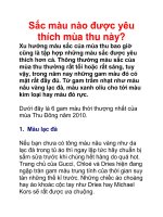 Sắc màu nào được yêu thích mùa thu này pot