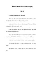 Thuốc nhỏ mắt và cách sử dụng (Kỳ 1) pdf