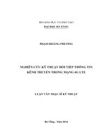 NGHIÊN CỨU KỸ THUẬT HỒI TIẾP THÔNG TIN KÊNH TRUYỀN TRONG MẠNG 4G LTE