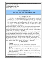 SÁNG KIẾN KINH NGHIỆM TẠO SỰ HỨNG THÚ VÀ PHÁT HUY TÍNH TÍCH CỰC CỦA HỌC SINH