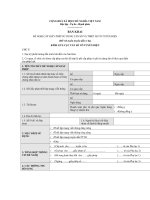 Mẫu bản khai đề nghị cấp giấy phép sử dụng tần số và thiết bị vô tuyến điện (Đối với tuyến truyền dẫn vi ba) doc