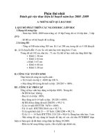 báo cáo thực hiện kế hoạch 2009-2010