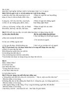 BÀI ÔN TẬP CUỐI HKII MÔN TIẾNG VIỆT LỚP BA