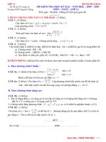 ĐỀ KIỂM TRA HK II LỚP 11 - 2010