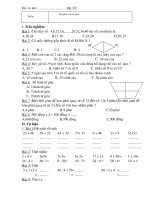 de toan on tap cuoi nam lop 2