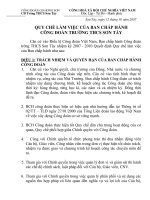 Quy chế làm việc của BCH Công đoàn trường THCS Sơn Tây