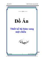 Đồ án Thiết kế bộ băm xung một chiều ppsx