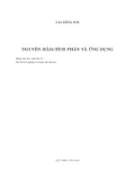 Nguyên hàm tích phân và ứng dụng (Cao Hồng Sơn)