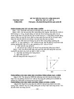 đề thi học kì II MÔN VẬT LÝ