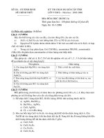Đề thi HSG cấp tỉnh môn hóa 9-Tỉnh Bình Định (2005-2006)
