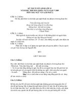 Đề thi Van vào 10