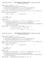 Đề thi học kì 2 toán 12