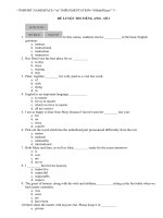 Đề luyện thi - T Anh_1