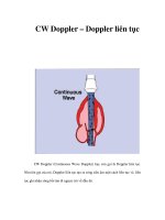 CW Doppler – Doppler liên tục doc