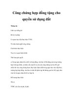 Công chứng hợp đồng tặng cho quyền sử dụng đất pdf