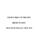 BỆNH VỀ MẮT - THẦN KINH THỊ GIÁC VIÊM, TEO pdf