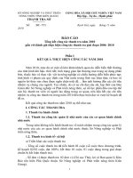 Báo cáo Tổng kết công tác thanh tra năm 2010 gắn với đánh giá thực hiện công tác thanh tra giai đoạn 2006- 2010 pot