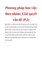 Phương pháp làm việc theo nhóm: Giải quyết vấn đề (P.2) pptx
