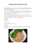 Tự làm xúc xích cho bé yêu! ppt