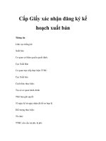 Cấp Giấy xác nhận đăng ký kế hoạch xuất bản docx